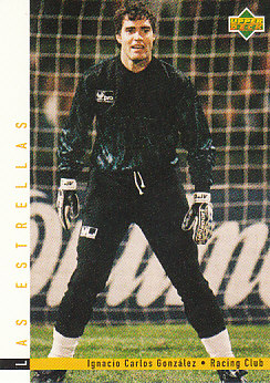 Ignacio Carlos Gonzalez Racing Club 1995 Upper Deck Futbol Argentina Las Estrellas #168